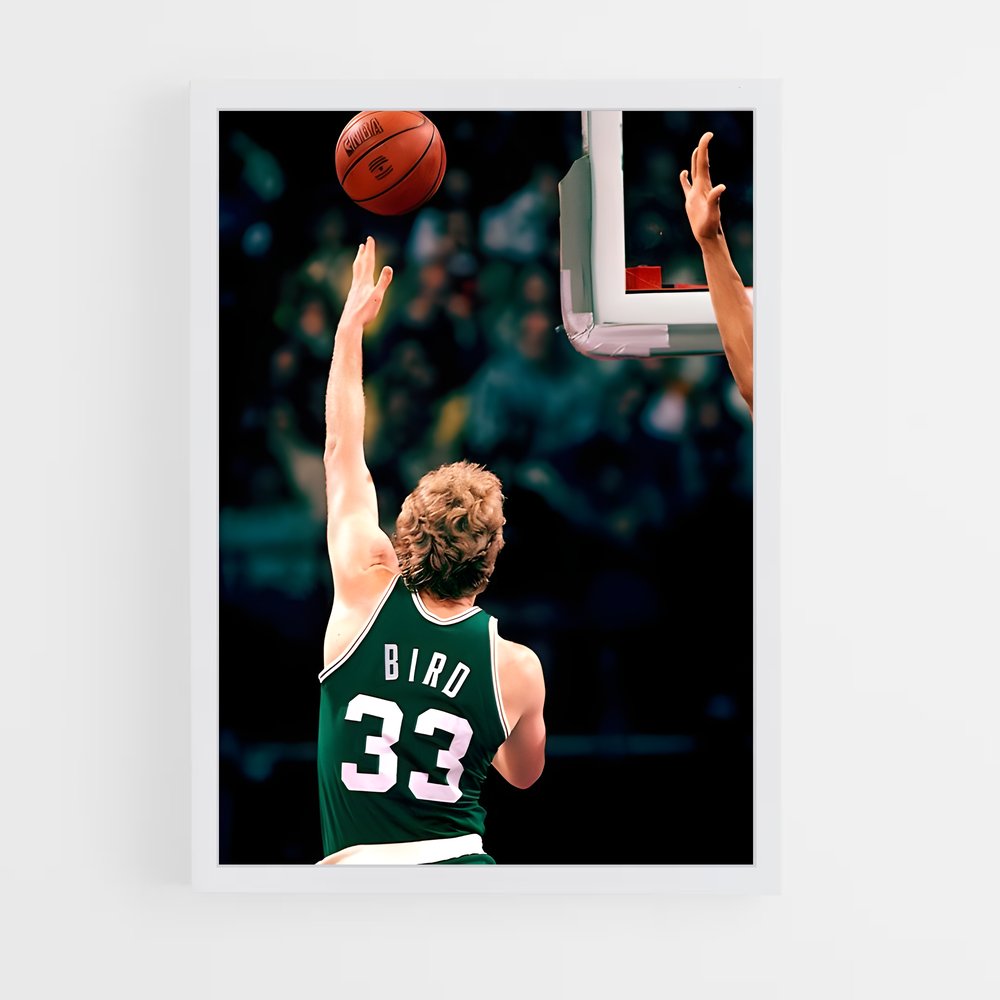 Poster Larry bird – affiche Basketball (vue 3)